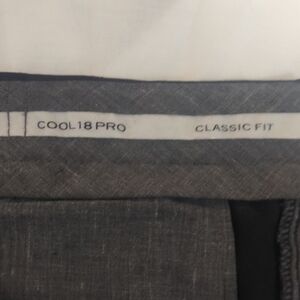 Haggar Dark Gray Interior Jacket Label